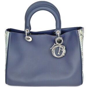 Dior Diorissimo Tote Bag Python Leather